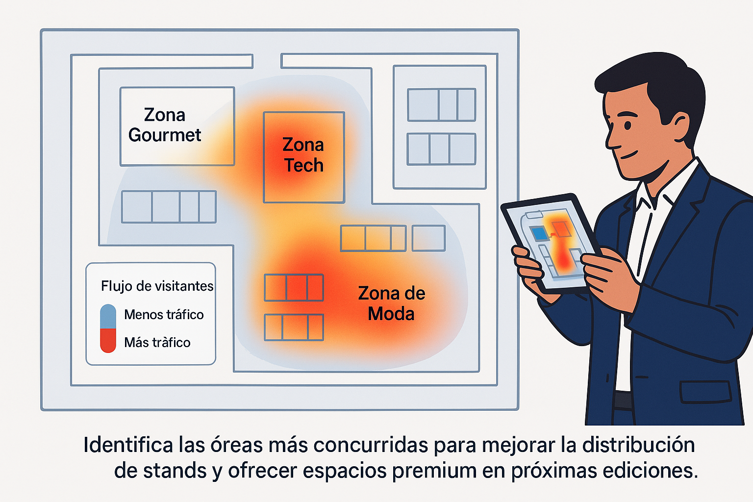 Mapa de calor del evento